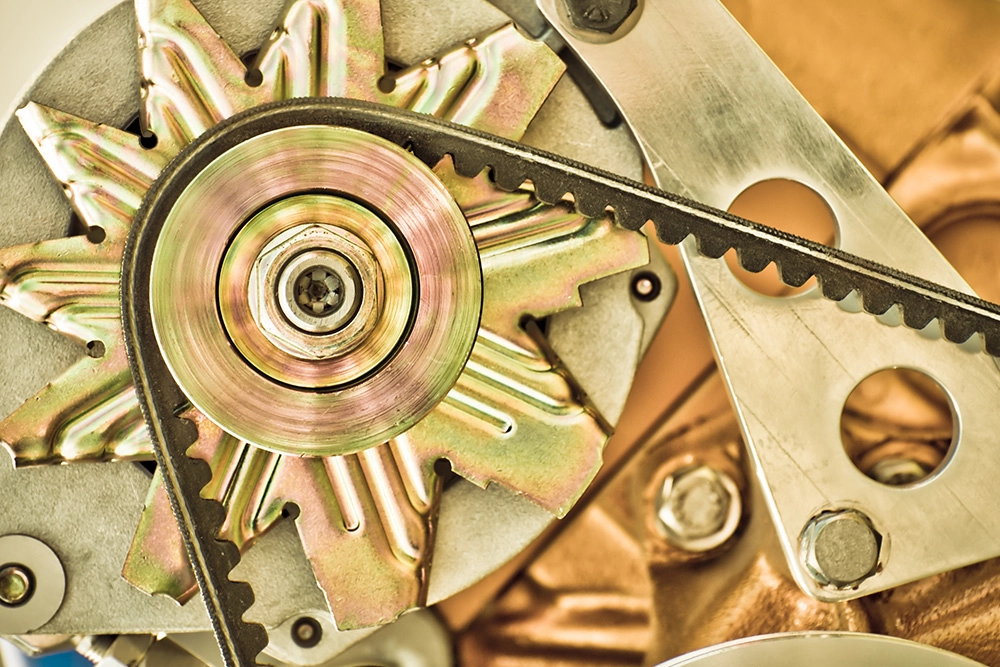 timing belt on gears