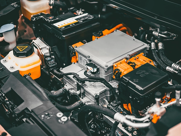 hybrid battery in a car