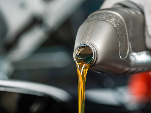 oil pouring from into engine